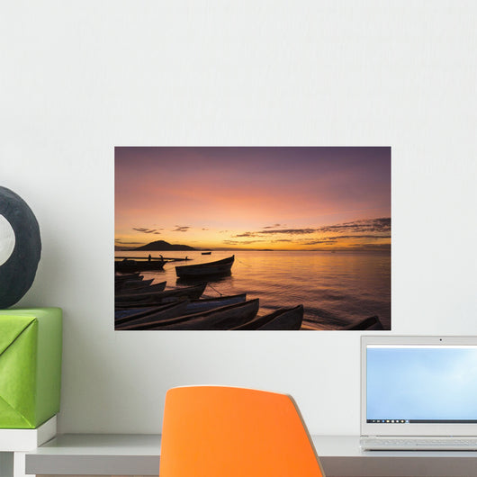 Fishing Boats Dusk Cape Wall Decal