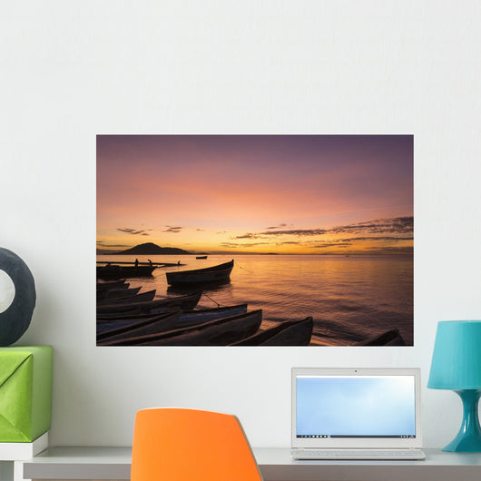 Fishing Boats Dusk Cape Wall Decal