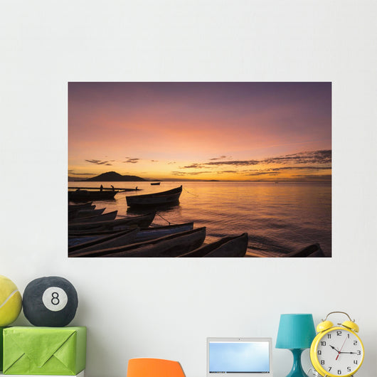 Fishing Boats Dusk Cape Wall Decal