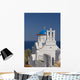 Blue Domed Church Panayia Wall Decal Design 1