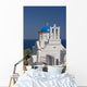 Blue Domed Church Panayia Wall Decal Design 1