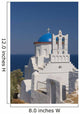 Blue Domed Church Panayia Wall Decal Design 1