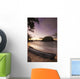 Dugout Canoe Small Beach Wall Decal Design 1