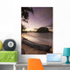 Dugout Canoe Small Beach Wall Decal Design 1