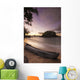 Dugout Canoe Small Beach Wall Decal Design 1