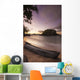 Dugout Canoe Small Beach Wall Decal Design 1