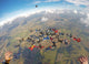 Skydiving people team work Wall Mural