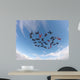 Skydiving people low angle view Wall Mural
