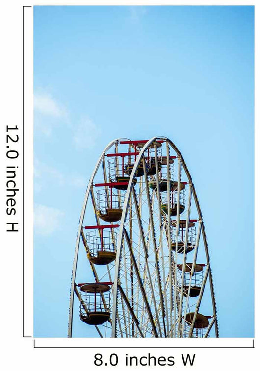 Ferris Wheel Central Pier Wall Decal Design 2