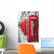 Telephone Boxes Row Wall Decal Design 2