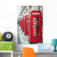 Telephone Boxes Row Wall Decal Design 2