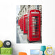 Telephone Boxes Row Wall Decal Design 2