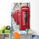 Telephone Boxes Row Wall Decal Design 2