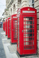 Telephone Boxes Row Wall Decal Design 2