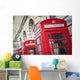 Telephone Boxes Row Wall Decal Design 1