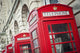 Telephone Boxes Row Wall Decal Design 1