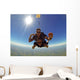 Skydiving Tandem Friends against Wall Mural