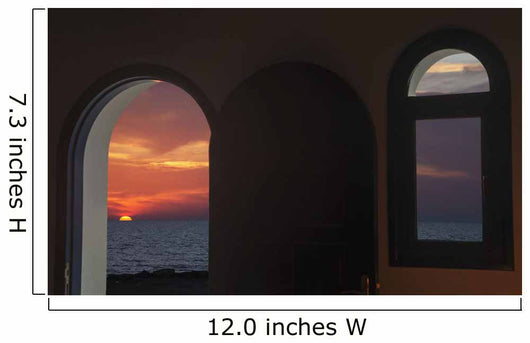Dramatic Sunset over Ocean Wall Decal
