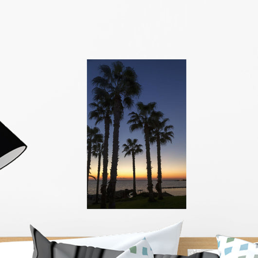 Silhouette Palm Trees Wall Decal