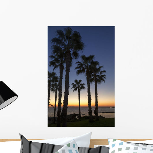Silhouette Palm Trees Wall Decal