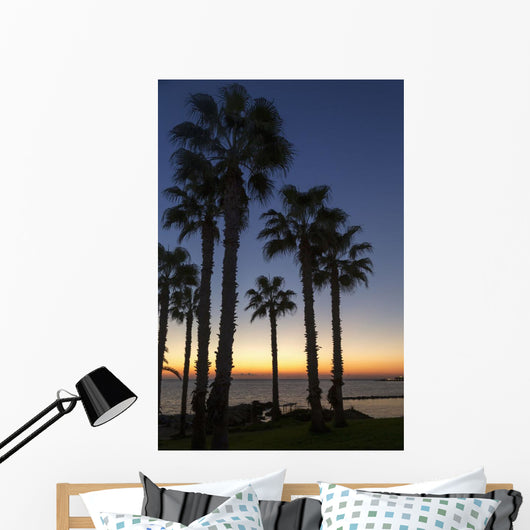 Silhouette Palm Trees Wall Decal