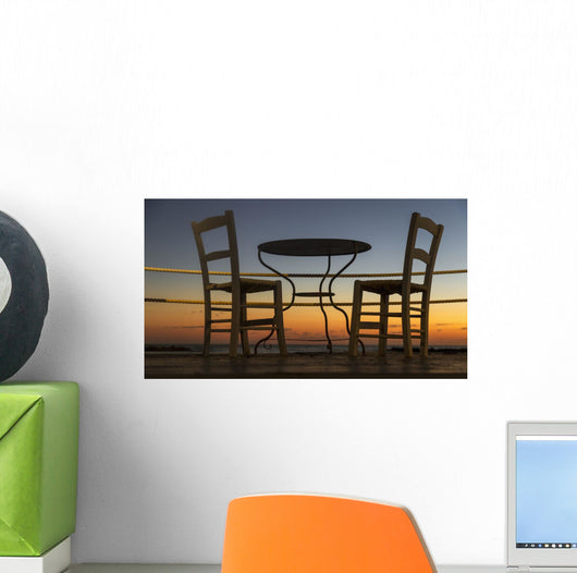 Table and Chairs Patio Wall Decal