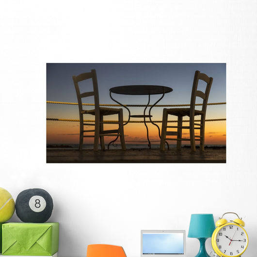 Table and Chairs Patio Wall Decal