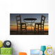 Table and Chairs Patio Wall Decal