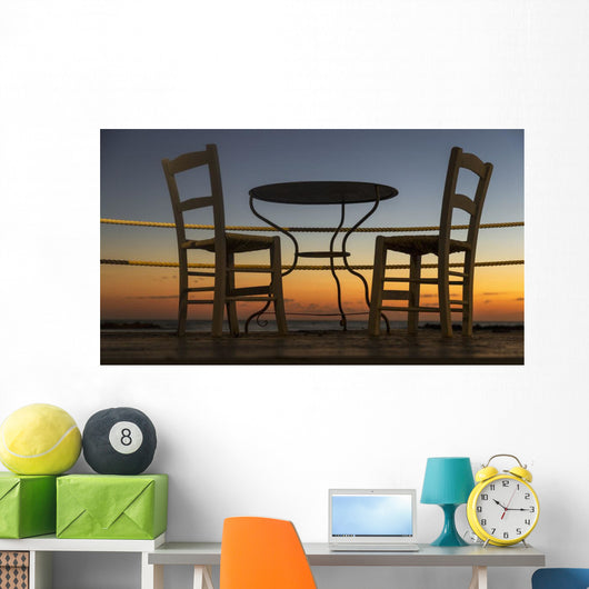 Table and Chairs Patio Wall Decal