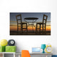 Table and Chairs Patio Wall Decal