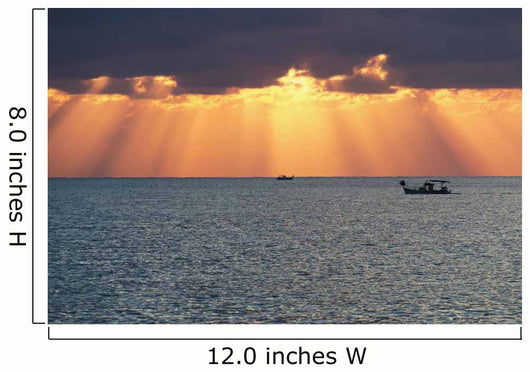 Dramatic Sky with Sun Wall Decal Design 1