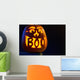 Carved Pumpkin Glowing with Wall Decal