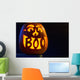 Carved Pumpkin Glowing with Wall Decal