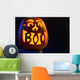 Carved Pumpkin Glowing with Wall Decal