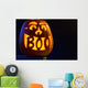 Carved Pumpkin Glowing with Wall Decal