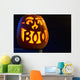 Carved Pumpkin Glowing with Wall Decal