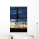 Silhouette Large Metal Powerline Wall Decal