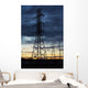 Silhouette Large Metal Powerline Wall Decal