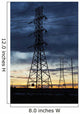 Silhouette Large Metal Powerline Wall Decal
