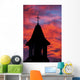 Silhouette Church Steeple with Wall Decal
