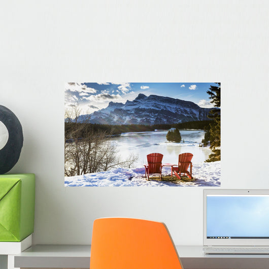 Two Red Chairs Wall Decal Design 2