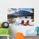 Two Red Chairs Wall Decal Design 2