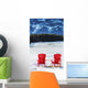 Two Red Chairs Wall Decal Design 1