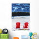 Two Red Chairs Wall Decal Design 1