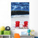 Two Red Chairs Wall Decal Design 1