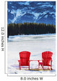 Two Red Chairs Wall Decal Design 1