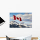 Canadian Flag Blowing Wall Decal
