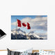 Canadian Flag Blowing Wall Decal