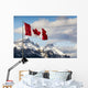 Canadian Flag Blowing Wall Decal