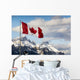 Canadian Flag Blowing Wall Decal
